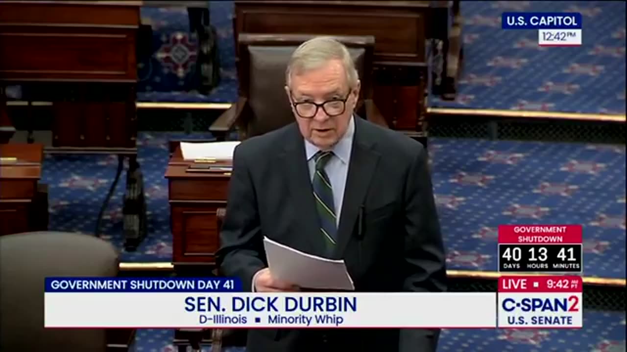 Sen Dick Durbin about the compromise to open the Government