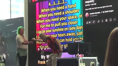 Wildman of Geekculture doing Karaoke