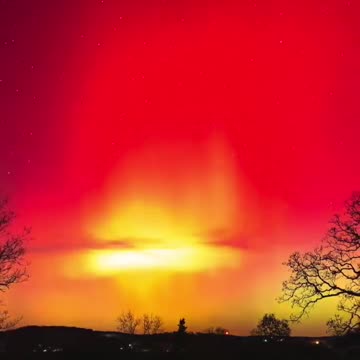 A Beautiful Aurora Display Over Missouri Yesterday