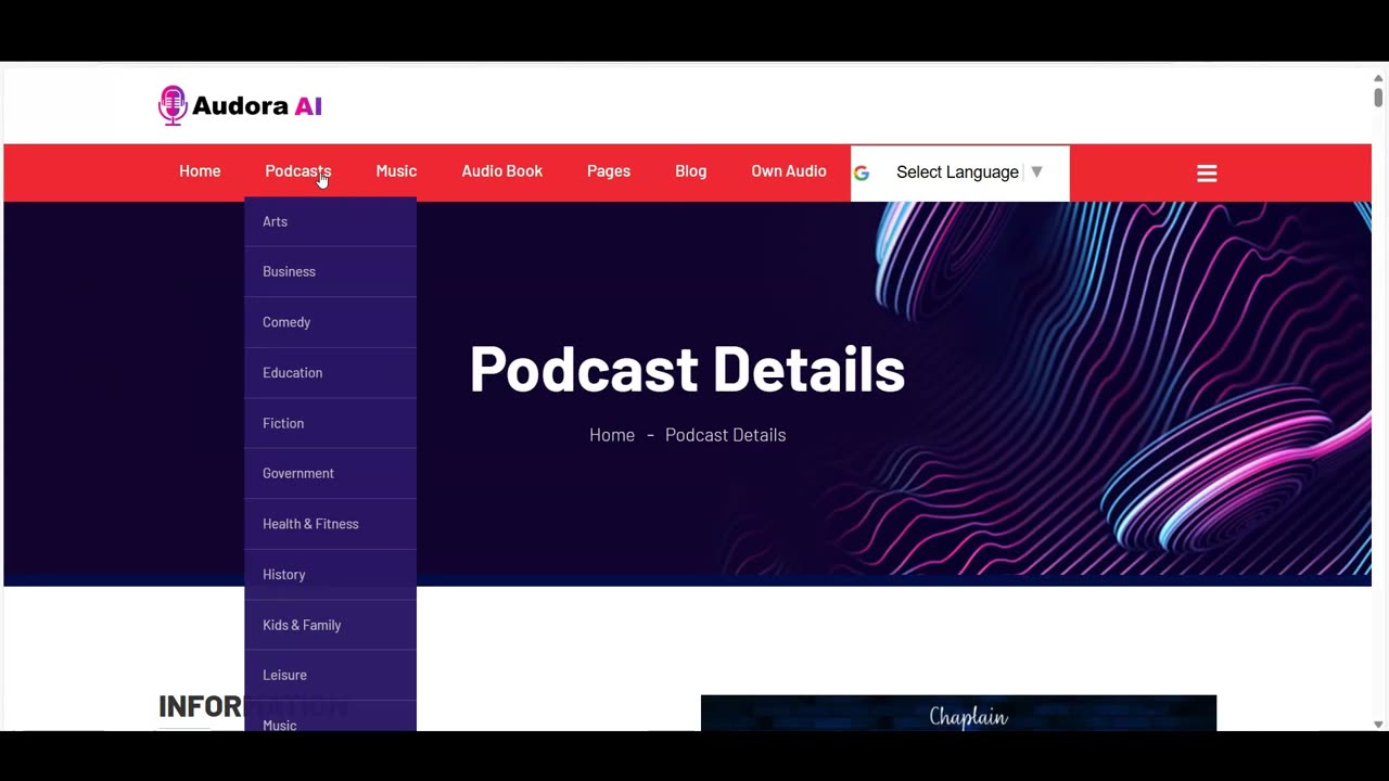 Audora Ai demo: Create AI-powered music, podcast, and audiobook hub instantly – 100M+ items included