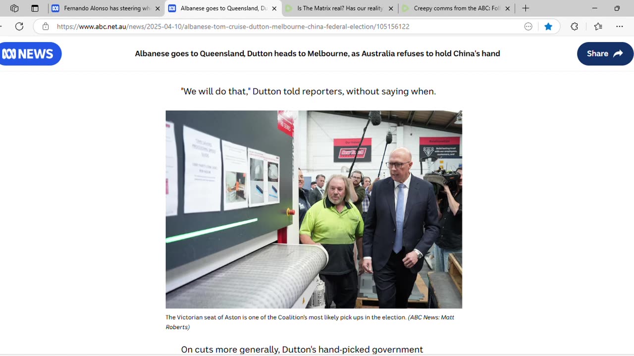 I mention Aston Martin in video on The Matrix, then ABC reports on their star driver. Gaslighting?