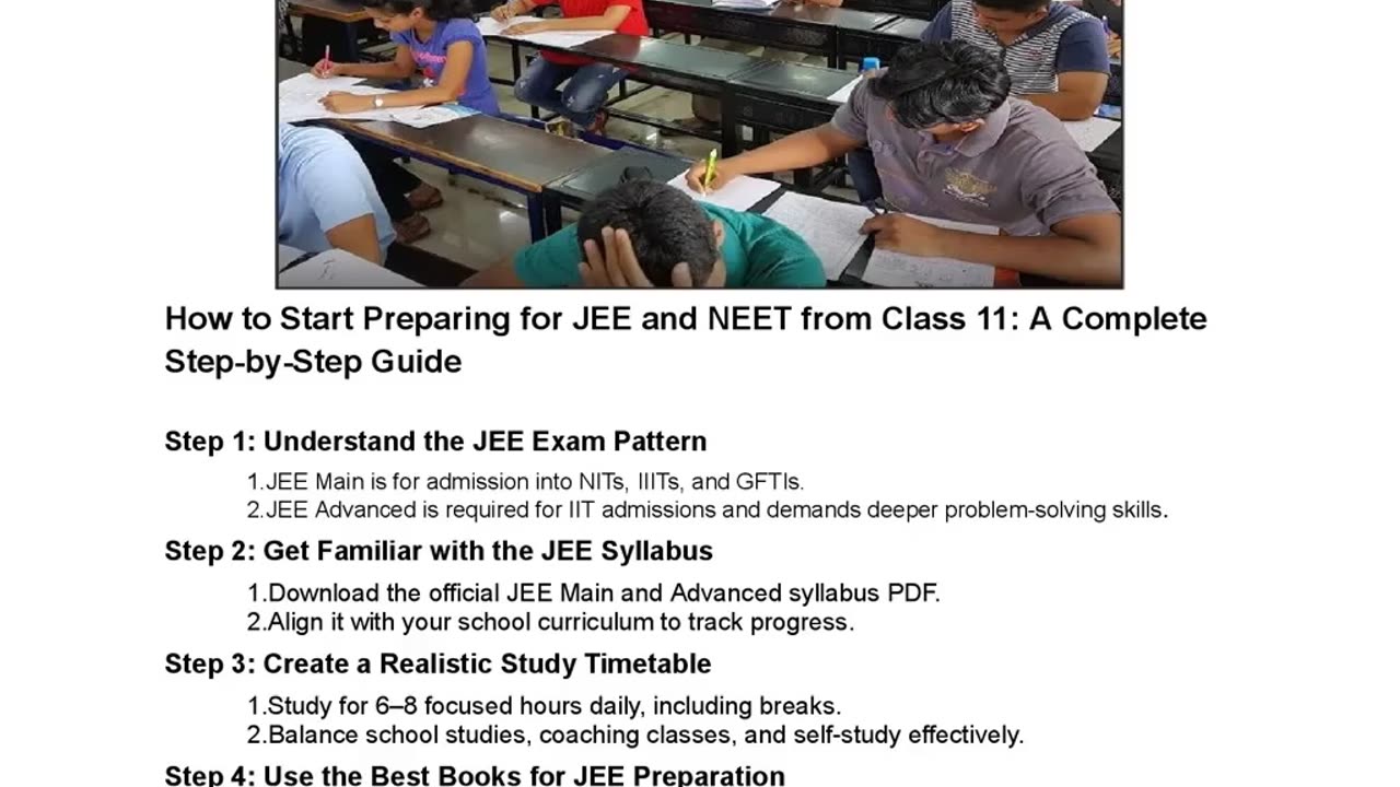 How to Start Preparing for JEE from Class 11: A Step-by-Step Guide