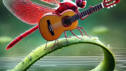 Dragonfly play Guitar #muisic #cover #muisic #instrumental #musica #f...