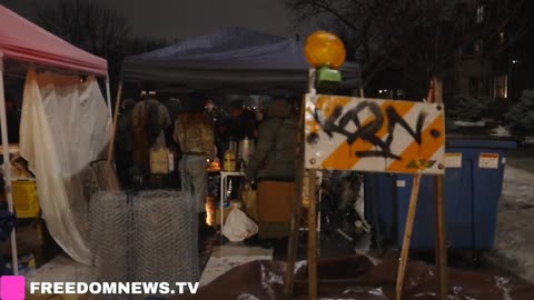 Minneapolis · Protesters have fashioned a barricade-style encampment