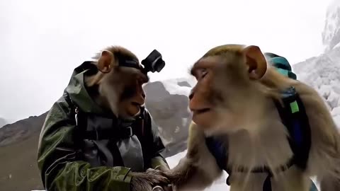 "Tinku Aur Dost 17,000ft ⛰️ Par! | Extreme Mountain Vlog 🐒❄️🔥"