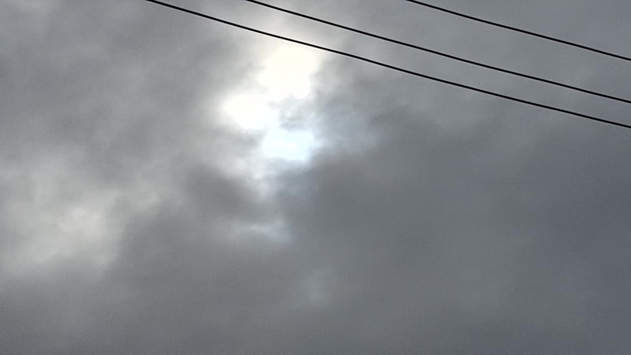 You can catch the white sun's outline twice!(and see a yellow light up there!)