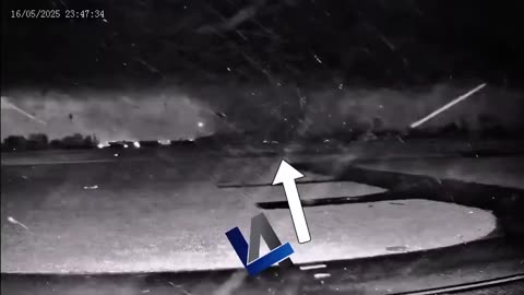 CCTV footage from the London-Corbin Airport in Kentucky shows debris being lofted from Friday