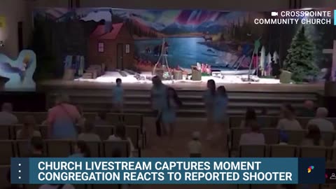 Wayne Church Livestream Shows Crowd React to Suspected Active Shooter