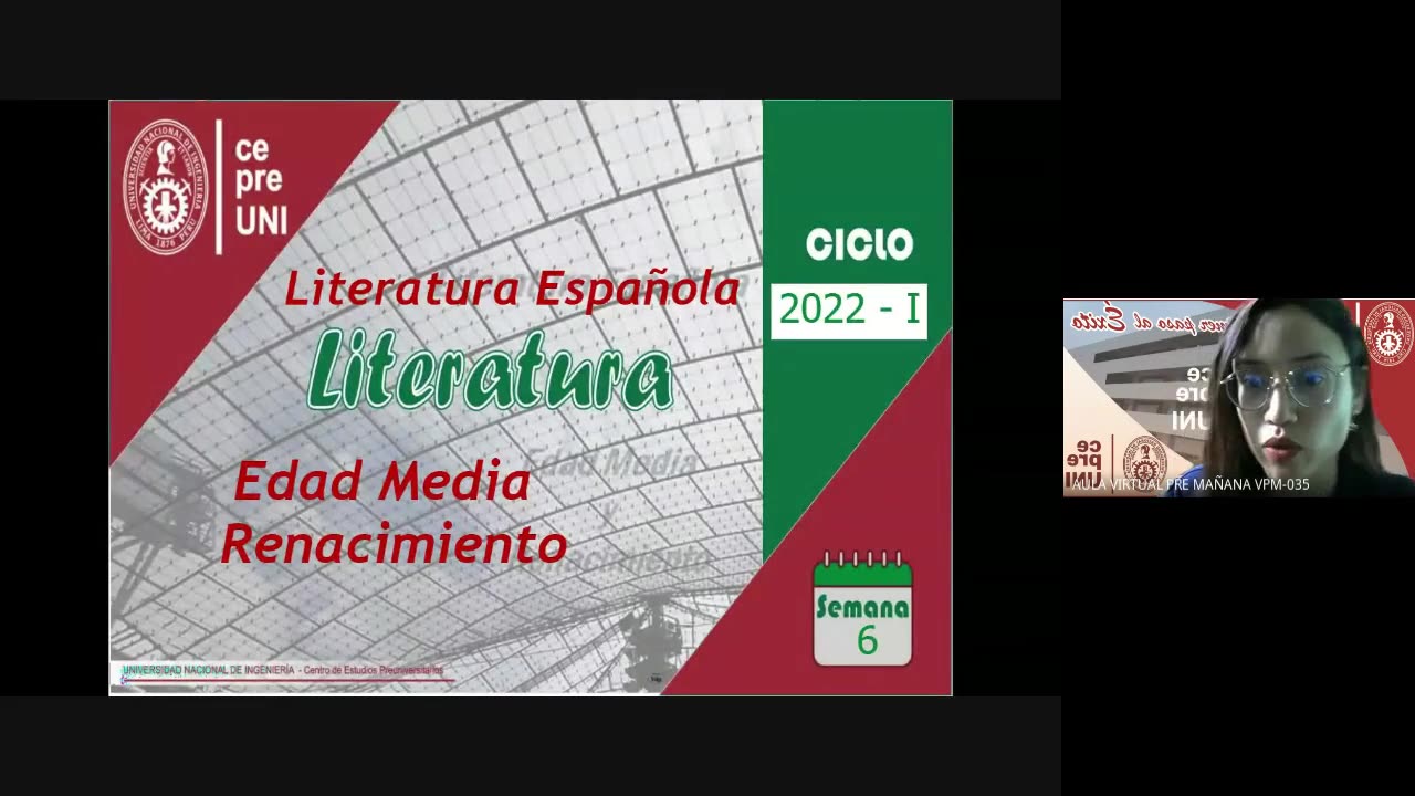 CEPRE UNI 2022 - 1 | Semana 06 | Literatura