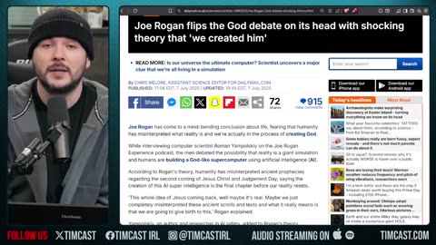 Joe Rogan Drops AI Theory Of God, Says WE Will Bring The Return Of Jesus