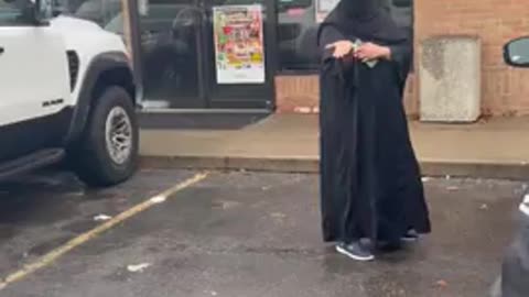 The angrier they get the guiltier they look A Somali in a full burqa asked about her daycare