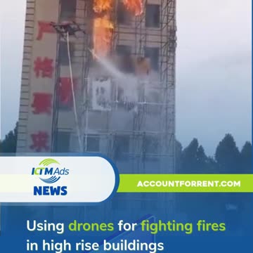 Using drones for fighting fires in high rise buildings - accountforrent.com