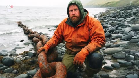 Fisherman found a giant chain on the beach. When he pulled it up, something shocking happened.