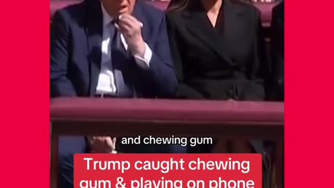 TRUMP DISRESPECTFUL AT POPE'S FUNERAL