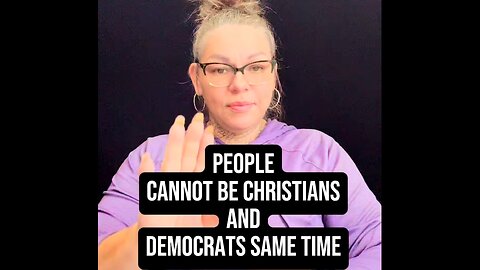 You Cannot Be Democrat & Christian Same Time 🥺 #signlanguage #asl #deaf