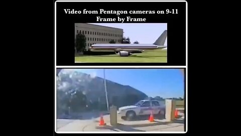 It wasn't a plane. It was a missile. CCTV footage from the Pentagon on 9/11