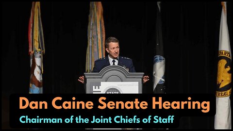 LIVE: Senate Hearing for Dan Caine – Joint Chiefs Nominee | Trump | US Army | Defence & Security