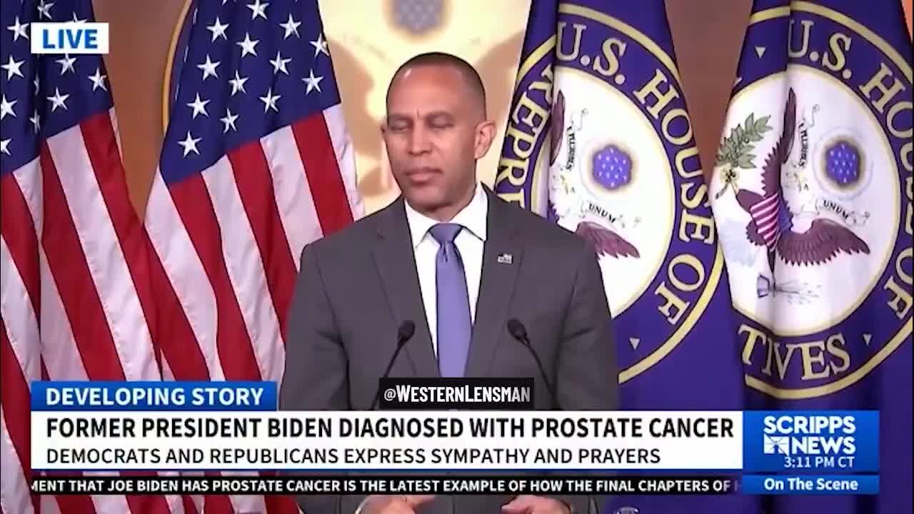 Hakeem Jeffries: It’s Wrong to Question Biden Decline Cover-Up After Cancer Diagnosis