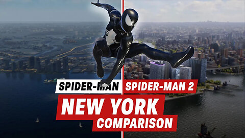 Spider-Man 2 vs. Spider-Man Comparison： How Has New York Changed？-NfDZQHg8w