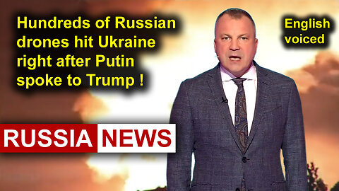 Hundreds of Russian drones hit Ukraine right after Putin spoke to Trump!