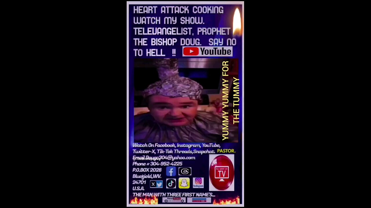 MY NEW WEBSITE www.thebishopdoug.com Televangelist The Bishop Doug. 304 952 4225