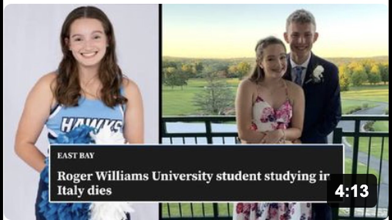 DAUGHTER OF NURSE/FIREFIGHTER PARENTS DROPS DEAD IN ITALY!