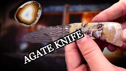 Customizing a Gemstone Handle Damascus Knife