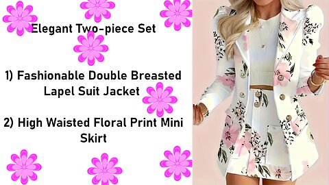 Customer review about this Fashionable Elegant Two-piece Set for women