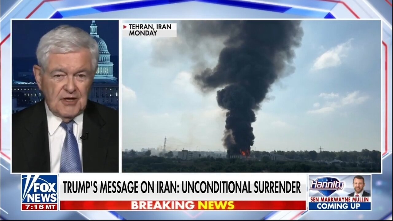 Newt Gingrich Compares Trump/Netanyahu to Reagan/Thatcher