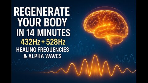 Regenerate Your Body in 14 Minutes | 432Hz + 528Hz Healing Frequencies & Alpha Waves