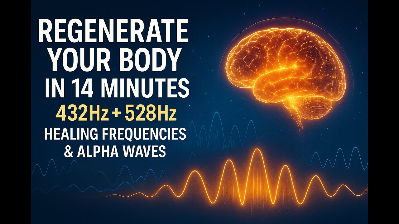 Regenerate Your Body in 14 Minutes | 432Hz + 528Hz Healing Frequencies & Alpha Waves