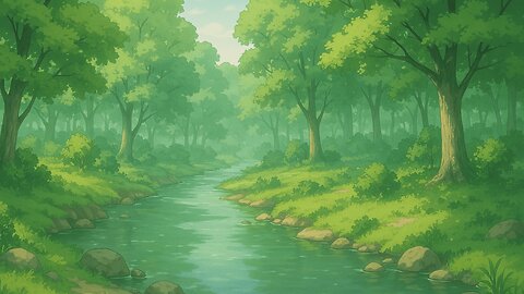 Peaceful Forest River – Chill Lofi Beats to Relax, Study & Unwind 🌲💧