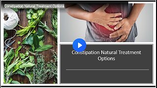 Constipation Natural Treatment Options