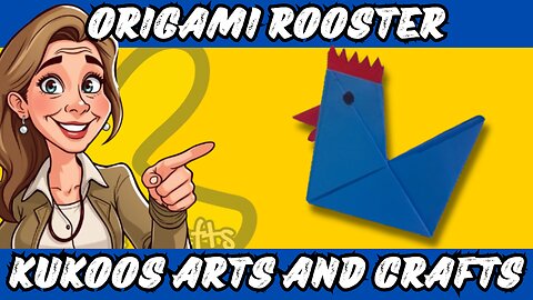 How to Make a Rooster with Paper | Easy Origami Rooster Tutorial