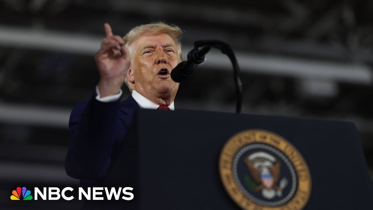 Trump marks 100th day at Michigan rally, doubles down on border and trade agenda
