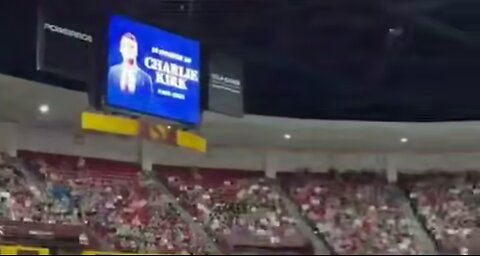 Arizona State University really came out to show support and honor Charlie Kirk