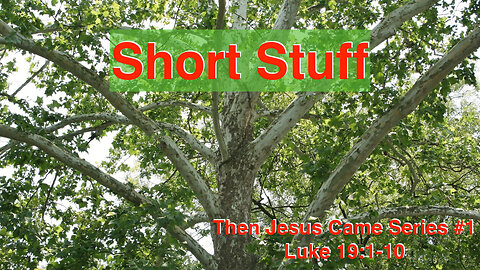 Short Stuff (Then Jesus Came Series #1) Luke 19:1-10