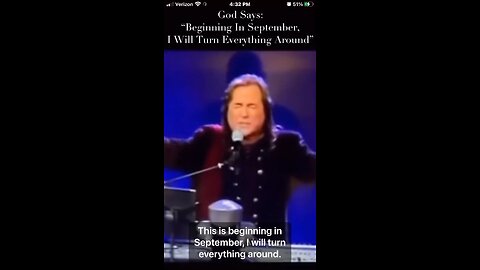 “GOD says in September, I will turn everything around” -Kim Clement