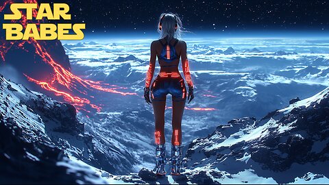 Star Babes – Frosted Inferno | Retro-Futuristic Synthwave | 2025 Remake 4K Cosmic AI Video