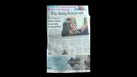 The Daily Telegraph : Elon Musk given Key by president Trump