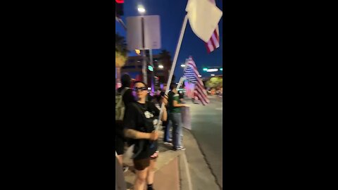 Nevada: Protest in Las Vegas last night.