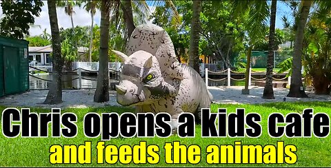 Chris opens a kids cafe and feeds the animals