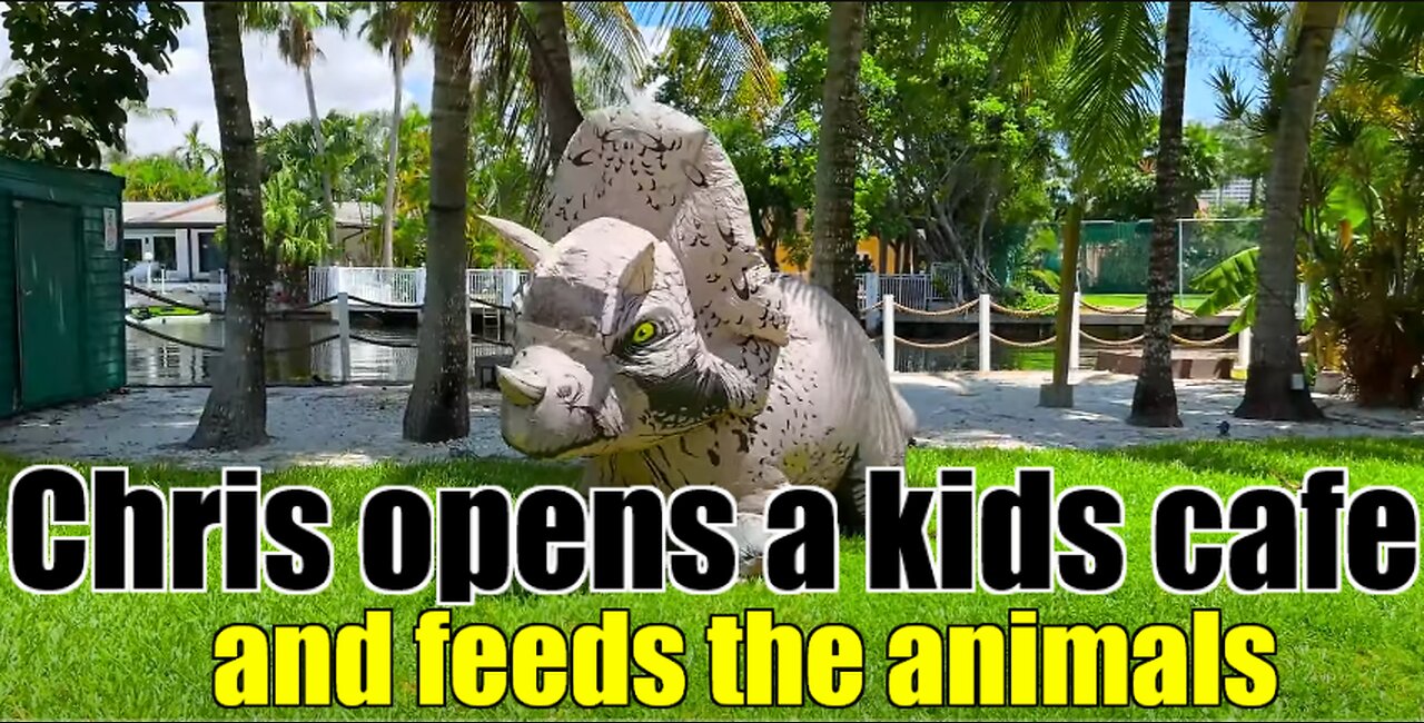 Chris opens a kids cafe and feeds the animals