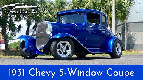 Unique 1931 Chevy Coupe 5-Window Steel Body Street Rod ! 283 CID V8, Muncie 4 Speed, 4-wheel pdb!