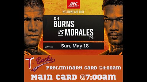 T-Backs Sports Bar and Grill Sports Schedule and Hot Dog Special for Sunday May 18, 2025