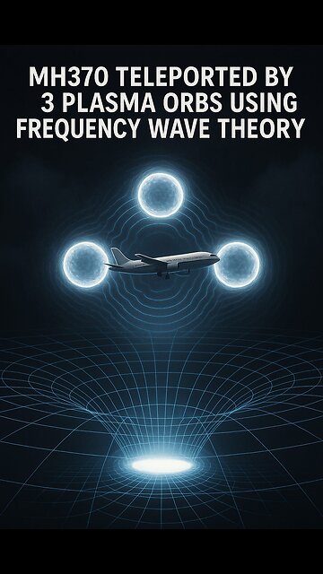 MH370 Was Teleported by 3 Plasma Orbs Using Frequency Harmonic Tunneling