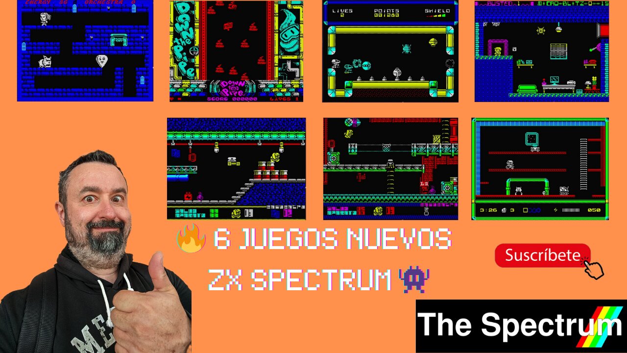🎮 Probando 6 Juegos Homebrew en The Spectrum ⚡ ¡Vas a flipar con el ZX Spectrum en 2025!