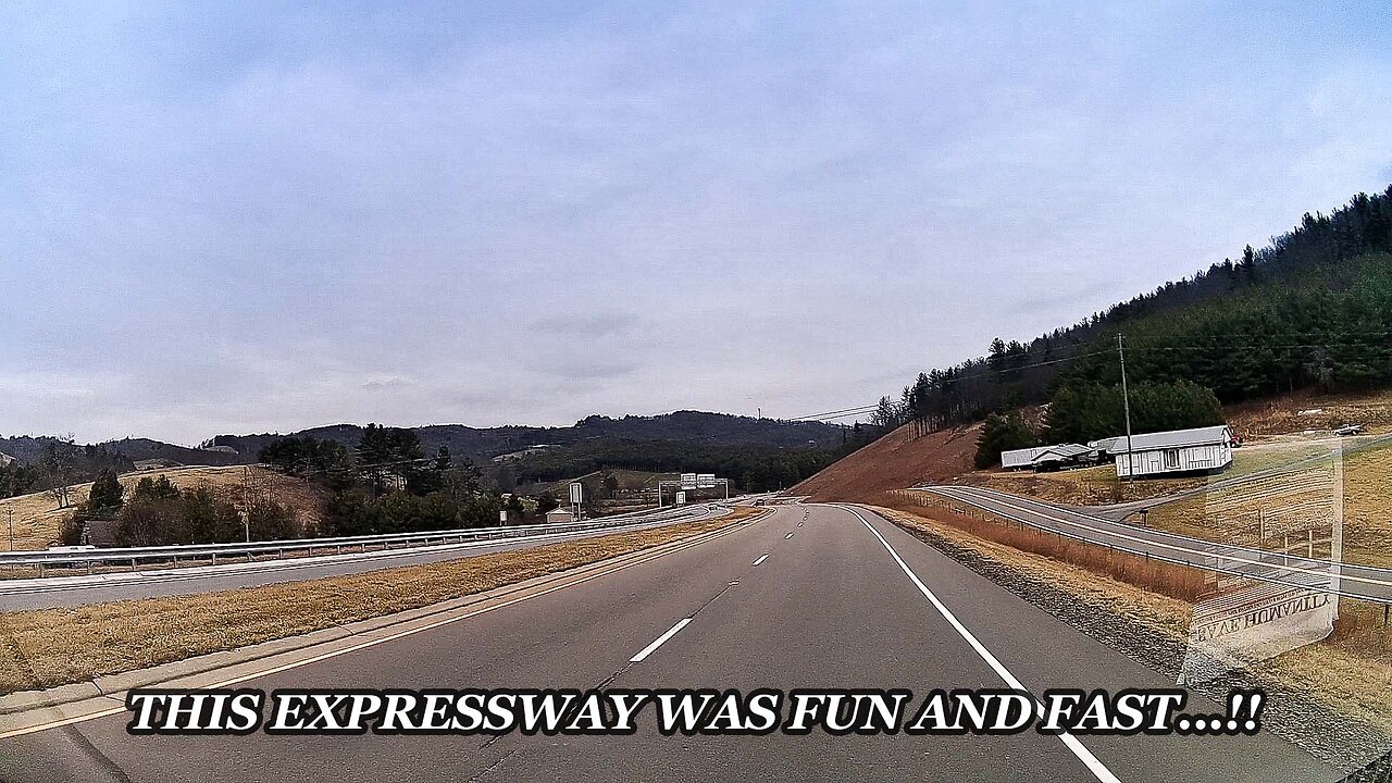 16 - DRIVE THRU TOUR OF WEST JEFFERSON, NORTH CAROLINA'S ROUTE 221 EXPRESSWAY