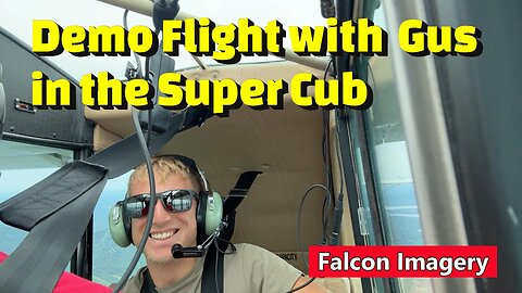 Demo Flight in the Super Cub with my Flight Student Gus