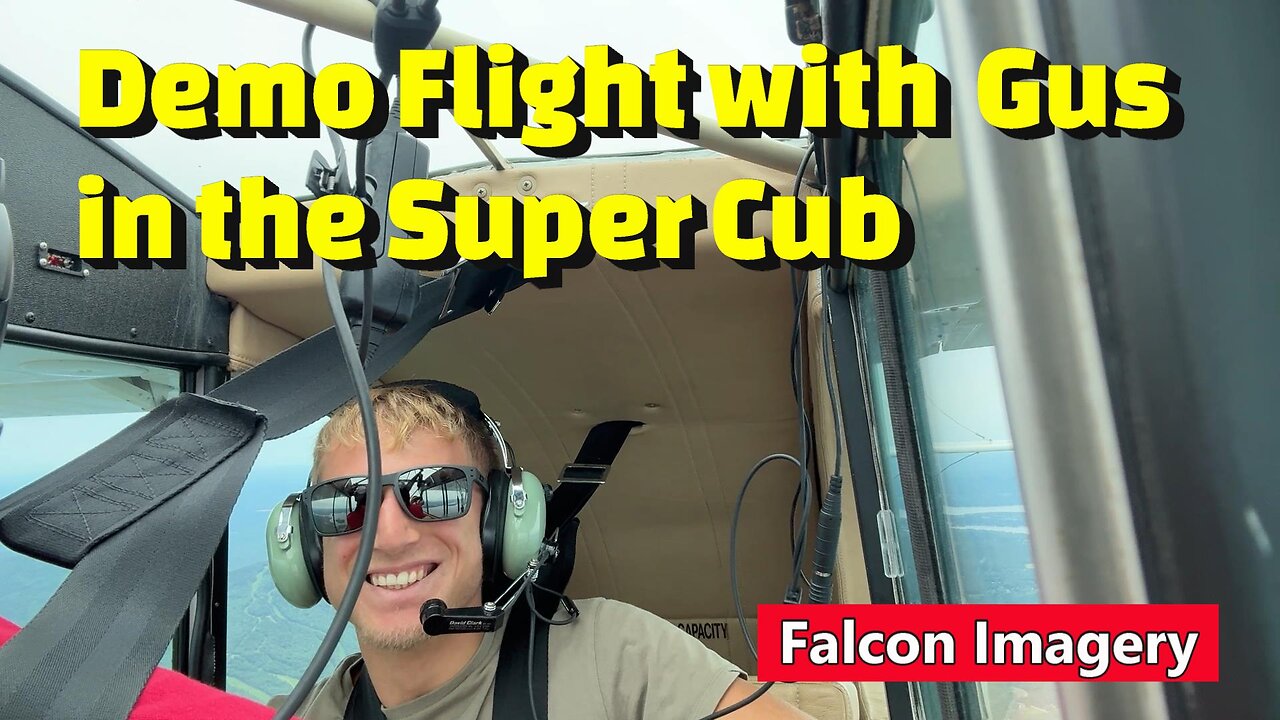 Demo Flight in the Super Cub with my Flight Student Gus